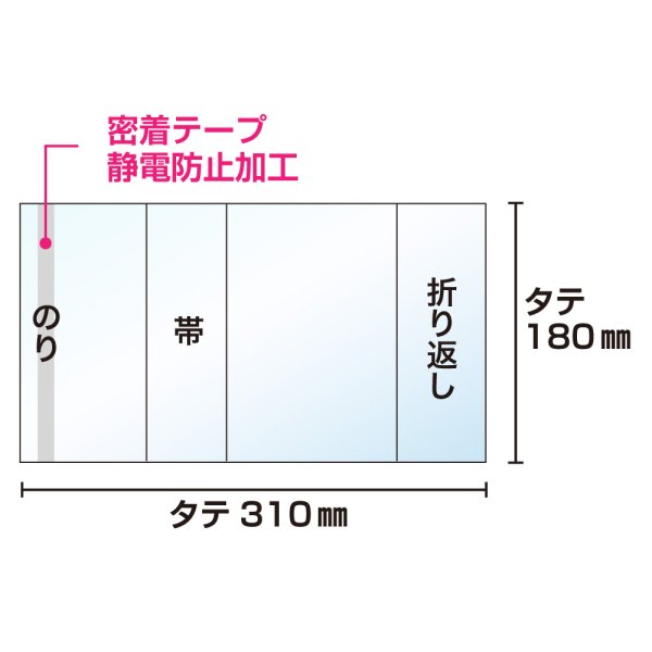 画像3: 破れにくいCPP 透明ブックカバー コミック姫 少年少女コミック用【100枚】 (3)