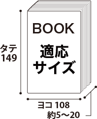 ライトノベル用ブックカバー適応サイズ